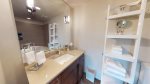 Guest bathroom with all necessary toiletries and linens 